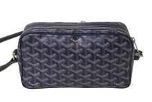 Load image into Gallery viewer, 極美品 GOYARD ゴヤール カップヴェールPMバッグ ショルダーバッグ CAPVE2PMLTY01CL01P ネイビー PVC レザー シルバー金具 中古 4c075883
