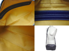 Load image into Gallery viewer, 極美品 GOYARD ゴヤール カップヴェールPMバッグ ショルダーバッグ CAPVE2PMLTY01CL01P ネイビー PVC レザー シルバー金具 中古 4c075883