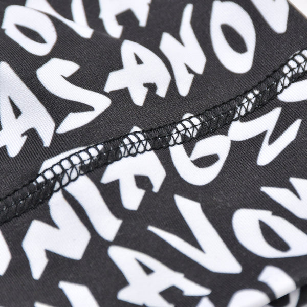 New and unused CASANOVA VINTAGE Casanova Vintage Graffiti Skull Cap Black White Two Tone Used 4a007590