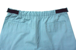 Good Condition PRADA 18 Years Rubber Logo Cotton Straight Pants Bottoms Light Blue Size 50 UP0007 Used 4c075901