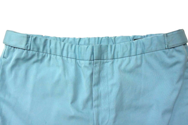Good Condition PRADA 18 Years Rubber Logo Cotton Straight Pants Bottoms Light Blue Size 50 UP0007 Used 4c075901