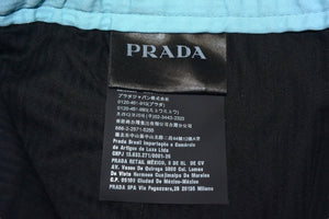 Good Condition PRADA 18 Years Rubber Logo Cotton Straight Pants Bottoms Light Blue Size 50 UP0007 Used 4c075901