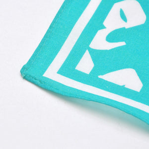 New and unused CASANOVA VINTAGE Casanova Vintage Graffiti Bandana Turquoise Blue Used 4a007600