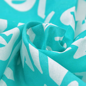 New and unused CASANOVA VINTAGE Casanova Vintage Graffiti Bandana Turquoise Blue Used 4a007600