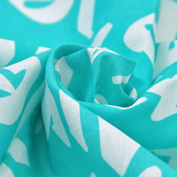 New and unused CASANOVA VINTAGE Casanova Vintage Graffiti Bandana Turquoise Blue Used 4a007600