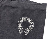 画像をギャラリービューアに読み込む, CHROME HEARTS クロムハーツ スウェットパンツ サイズL ホースシュー サイドロゴ プリント グレー 美品 中古 4c076065