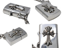 画像をギャラリービューアに読み込む, 極美品 CHROME HEARTS クロムハーツ CHクロス クラシックリンクウォレットチェーン 316g ジッポー ライター シルバー925 中古 4c076081