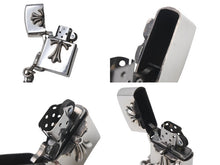 画像をギャラリービューアに読み込む, 極美品 CHROME HEARTS クロムハーツ CHクロス クラシックリンクウォレットチェーン 316g ジッポー ライター シルバー925 中古 4c076081