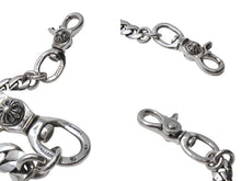 画像をギャラリービューアに読み込む, 極美品 CHROME HEARTS クロムハーツ CHクロス クラシックリンクウォレットチェーン 316g ジッポー ライター シルバー925 中古 4c076081