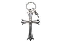 画像をギャラリービューアに読み込む, 極美品 CHROME HEARTS クロムハーツ ラージクロス ♯5ダガー キーリング チャーム 重量約51.5g シルバー925 中古 4c076083