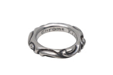 画像をギャラリービューアに読み込む, 極美品 CHROME HEARTS クロムハーツ スクロールバンドリング 重量約10.1g サイズ18号 1994/.925刻印 シルバー925 中古 4c076116