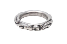 画像をギャラリービューアに読み込む, CHROME HEARTS クロムハーツ スクロールバンドリング 重量約7.4g サイズ12号 1994/.925刻印 シルバー925 美品 中古 4c076117