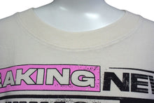 画像をギャラリービューアに読み込む, 新品未使用 HELLSTAR ヘルスター Breaking News Tシャツ ホワイト系 ブレイキング ニュース プリント 833415FD サイズXL 中古 4c076159