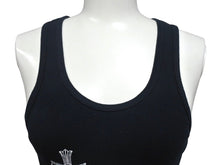 画像をギャラリービューアに読み込む, CHROME HEARTS クロムハーツ タンクトップ サイズM CHプラス FUCK YOU プリント ブラック ホワイト コットン 美品 中古 4c076173