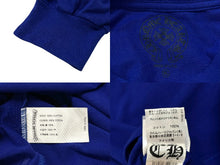 画像をギャラリービューアに読み込む, 極美品 CHROME HEARTS クロムハーツ バックスタープリントクルーネック 長袖Tシャツ コットン ブルー サイズXL 中古 4c076198