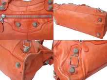 画像をギャラリービューアに読み込む, BALENCIAGA バレンシアガ ザジャイアントパートタイム エディターズバック 2WAYバッグ 173082 レッド シルバー金具 美品 中古 4c076212