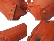 画像をギャラリービューアに読み込む, BALENCIAGA バレンシアガ ザジャイアントパートタイム エディターズバック 2WAYバッグ 173082 レッド シルバー金具 美品 中古 4c076212