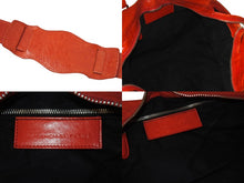 画像をギャラリービューアに読み込む, BALENCIAGA バレンシアガ ザジャイアントパートタイム エディターズバック 2WAYバッグ 173082 レッド シルバー金具 美品 中古 4c076212