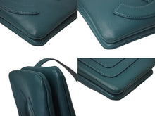 Load image into Gallery viewer, 極美品 CHANEL シャネル ウエストポーチ ウエストバッグ ベルトバッグ 27番台 ココマーク ラムスキン ブルー ゴールド金具 中古 4c076227