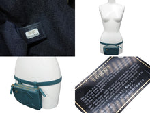 Load image into Gallery viewer, 極美品 CHANEL シャネル ウエストポーチ ウエストバッグ ベルトバッグ 27番台 ココマーク ラムスキン ブルー ゴールド金具 中古 4c076227