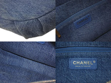 Load image into Gallery viewer, CHANEL シャネル デニムウエストポーチ ココチャーム ココマーク 28番台 インディゴブルー ゴールド金具 美品 中古 4c076229