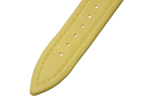 JACOB&CJacob &amp; Co. watch strap, original band with logo folding buckle, yellow with silver hardware, excellent condition, pre-owned, item number 4c076251