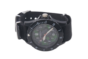 Very good condition A BATHING APE wristwatch rotating bezel camouflage pattern black green silver hardware used 4c076255