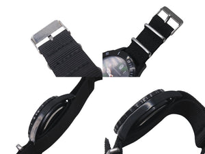 Very good condition A BATHING APE wristwatch rotating bezel camouflage pattern black green silver hardware used 4c076255