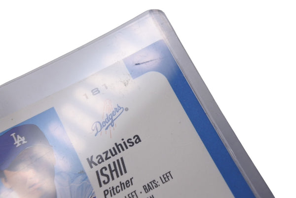 Very Good Condition Kazuhisa Ishii Los Angeles Dodgers 2002 Card Bat AUTHENTIC GAME-USED BAT Blue Used 4c076259
