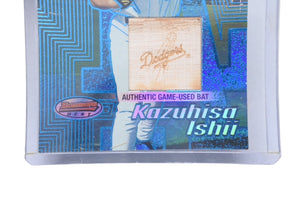 Very Good Condition Kazuhisa Ishii Los Angeles Dodgers 2002 Card Bat AUTHENTIC GAME-USED BAT Blue Used 4c076259