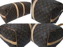 画像をギャラリービューアに読み込む, LOUIS VUITTON ルイヴィトン ボストンバッグ M41418 キーポルバンドリエール45 ブラウン PVC ヌメ革 ゴールド金具 良品 中古 4c076268