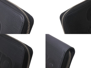 LOUIS VUITTON SUPREME M67723 Epi Collaboration Zippy Organizer Black Good Condition Used 4c076280
