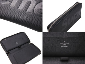 LOUIS VUITTON SUPREME M67723 Epi Collaboration Zippy Organizer Black Good Condition Used 4c076280