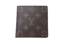 画像をギャラリービューアに読み込む, LOUIS VUITTON ルイヴィトン ポルトフォイユ マルコ 二つ折り財布 M61675 モノグラム ブラウン ゴールド金具 良品 中古 4c076281