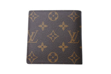 画像をギャラリービューアに読み込む, LOUIS VUITTON ルイヴィトン ポルトフォイユ マルコ 二つ折り財布 M61675 モノグラム ブラウン ゴールド金具 良品 中古 4c076281