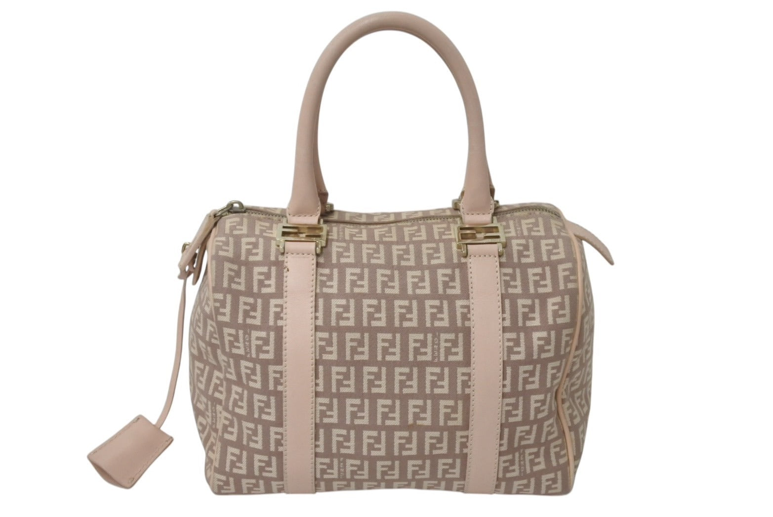 FENDI フェンディ ズッキーノ ミニボストン ハンドバッグ 8BL068