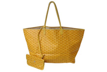 Load image into Gallery viewer, GOYARD ゴヤール サンルイGM バッグ トートバッグ STLOUIGMLTY08CL08P PVC レザー イエロー シルバー金具 良品 中古 4c076283