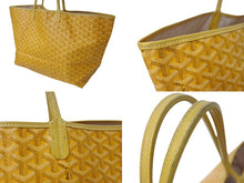 Load image into Gallery viewer, GOYARD ゴヤール サンルイGM バッグ トートバッグ STLOUIGMLTY08CL08P PVC レザー イエロー シルバー金具 良品 中古 4c076283