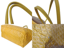 Load image into Gallery viewer, GOYARD ゴヤール サンルイGM バッグ トートバッグ STLOUIGMLTY08CL08P PVC レザー イエロー シルバー金具 良品 中古 4c076283