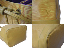 画像をギャラリービューアに読み込む, LOUIS VUITTON ルイヴィトン ノエ ショルダーバッグ エピレザー M44009 イエロー パープル ゴールド金具 美品 中古 4c076287