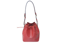 画像をギャラリービューアに読み込む, LOUIS VUITTON ルイヴィトン プチノエ ショルダーバッグ M44107 レッド エピレザー ゴールド金具 良品 中古 4c076288