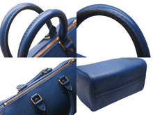 画像をギャラリービューアに読み込む, LOUIS VUITTON ルイヴィトン スピーディ30 エピ ハンドバッグ ボストンバッグ M43005 PVC レザー ブルー ゴールド金具 美品 中古 4c076289