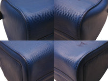 画像をギャラリービューアに読み込む, LOUIS VUITTON ルイヴィトン スピーディ30 エピ ハンドバッグ ボストンバッグ M43005 PVC レザー ブルー ゴールド金具 美品 中古 4c076289