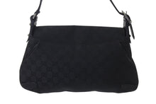 Load image into Gallery viewer, GUCCI グッチ ホースビット ワンショルダーバッグ 114915 001364 GGキャンバス レザー ブラック シルバー金具 美品 中古 4c076291