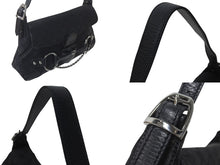 Load image into Gallery viewer, GUCCI グッチ ホースビット ワンショルダーバッグ 114915 001364 GGキャンバス レザー ブラック シルバー金具 美品 中古 4c076291