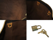 画像をギャラリービューアに読み込む, LOUIS VUITTON ルイヴィトン キーポルバンドリエール45 ボストンバッグ M41418 ブラウン ゴールド金具 美品 中古 4c076295