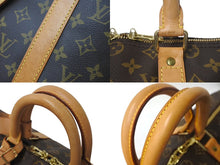 画像をギャラリービューアに読み込む, LOUIS VUITTON ルイヴィトン キーポルバンドリエール45 ボストンバッグ M41418 ブラウン ゴールド金具 美品 中古 4c076295