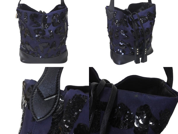 LOUIS VUITTON Spotlight PM Handbag Shoulder Bag M94601 Midnight Blue Silver Good Condition Used 4c076303