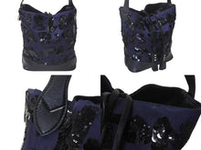 Load image into Gallery viewer, LOUIS VUITTON ルイヴィトン スポットライトPM ハンドバッグ ショルダーバッグ M94601 ミッドナイトブルー シルバー 美品 中古 4c076303