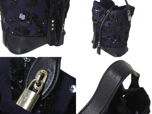LOUIS VUITTON Spotlight PM Handbag Shoulder Bag M94601 Midnight Blue Silver Good Condition Used 4c076303